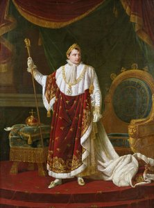 1811年の戴冠式ローブにおけるナポレオン（1769-1821）の肖像